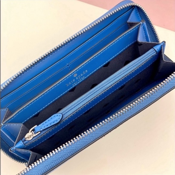 Kate Spade Pinguin long blue wallet - Picture 10 of 12